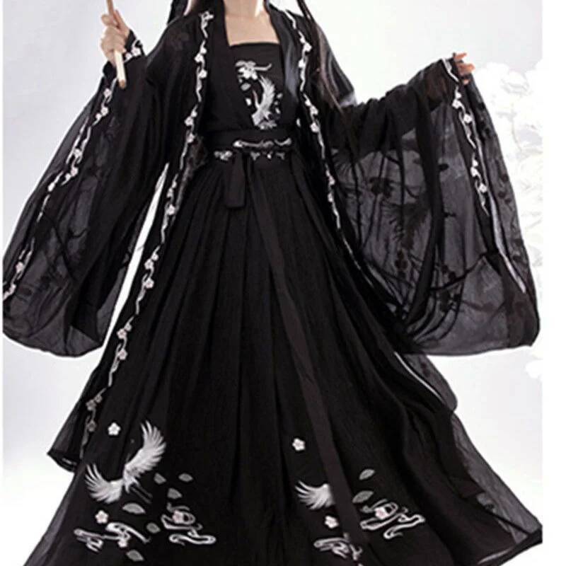 Embroidery Cotton Shirt - Chinese Ancient Hanfu Women's Heavy Industry