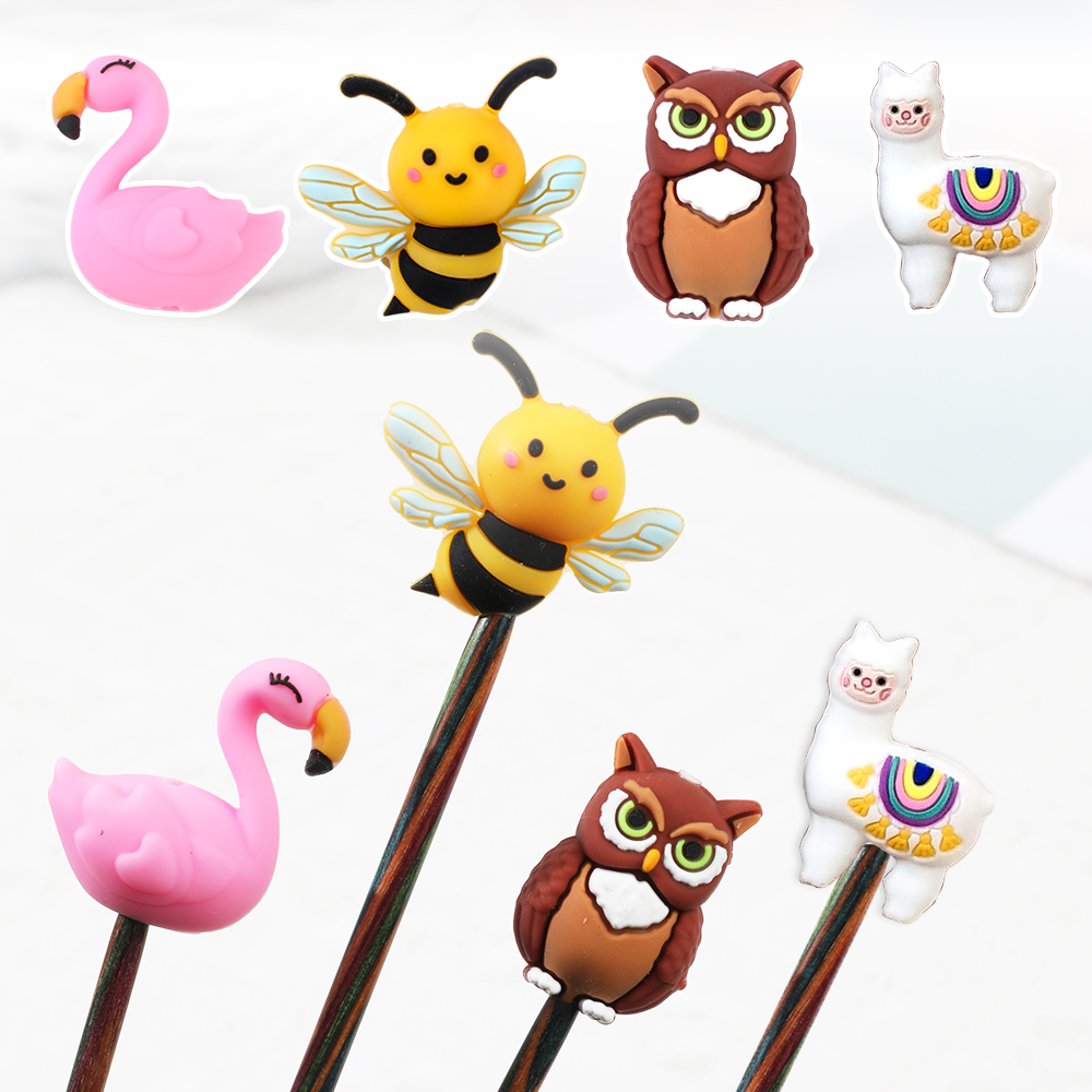 Stitch Marker Ring - Knitting Needle Stoppers Needle Point Protector