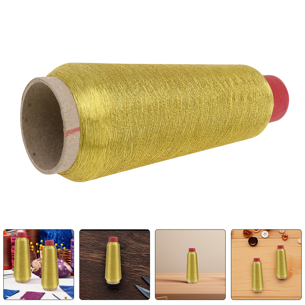 Embroidery Quilting - 2 Rolls Premium Golden Metallic Sewing