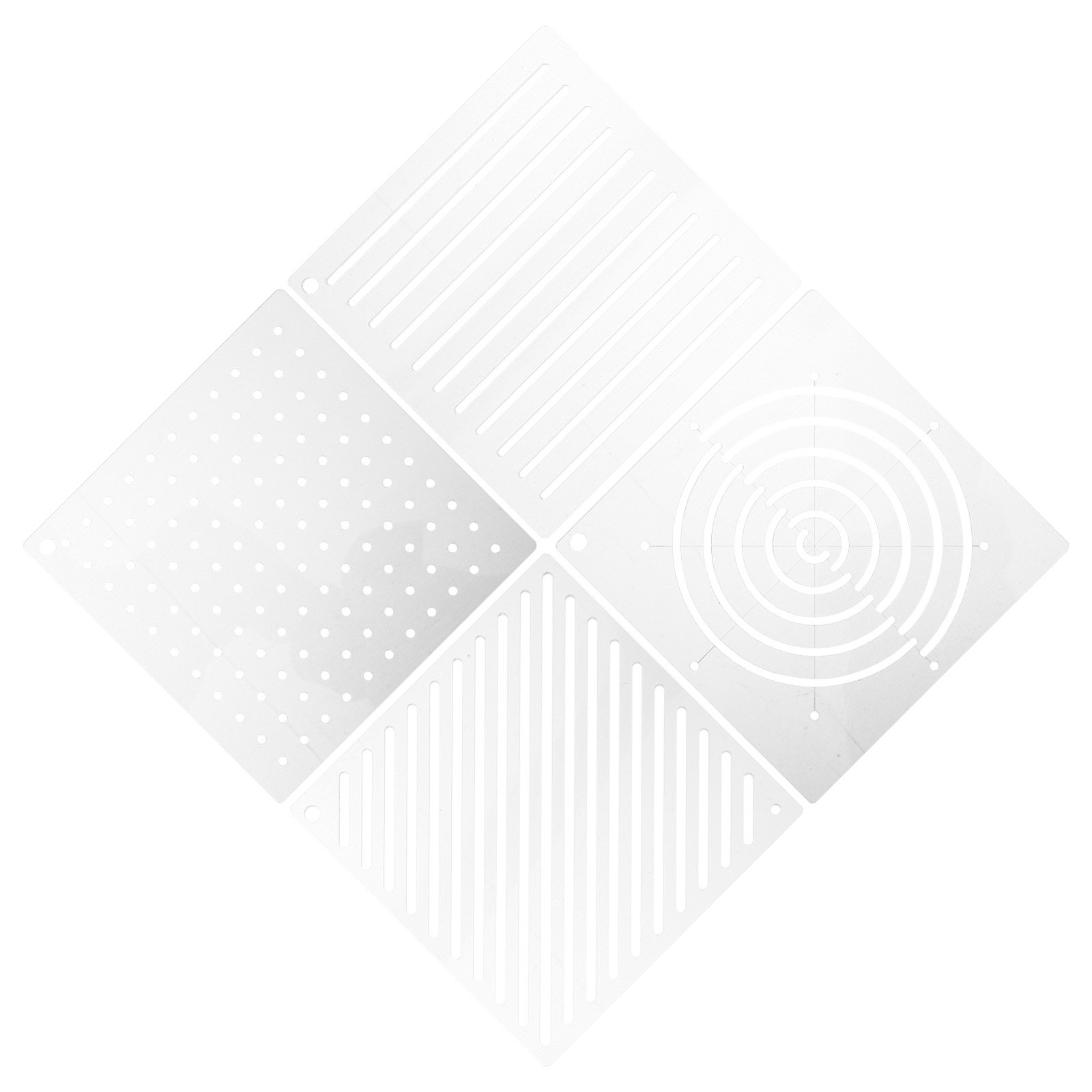 Embroidery Quilting - 4Pcs Versatile Acrylic Quilting Templates Transparent