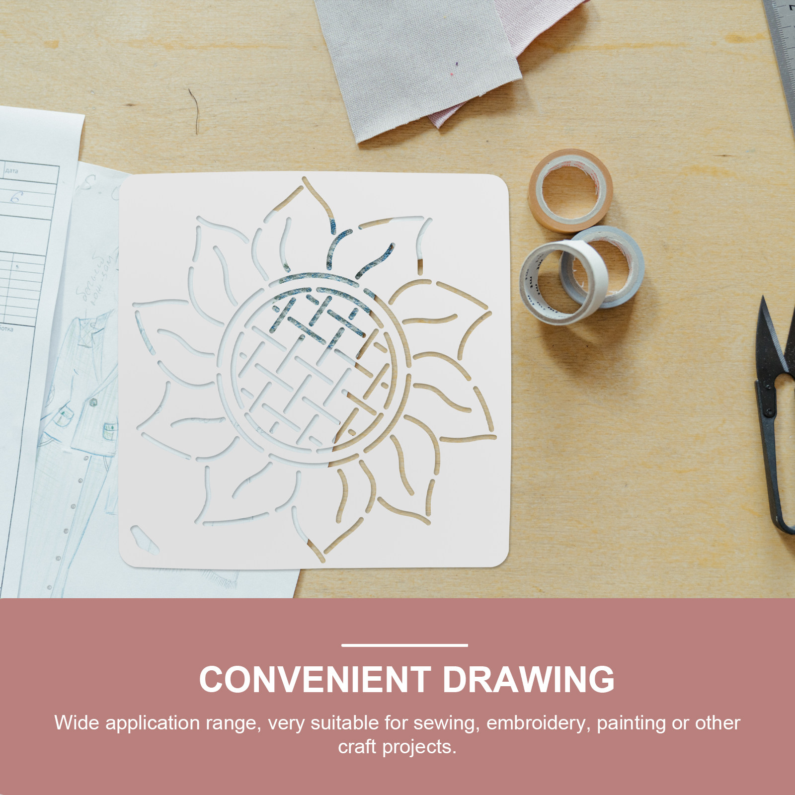 Embroidery Quilting - Plastic Quilting Template Hollow Durable Sewing