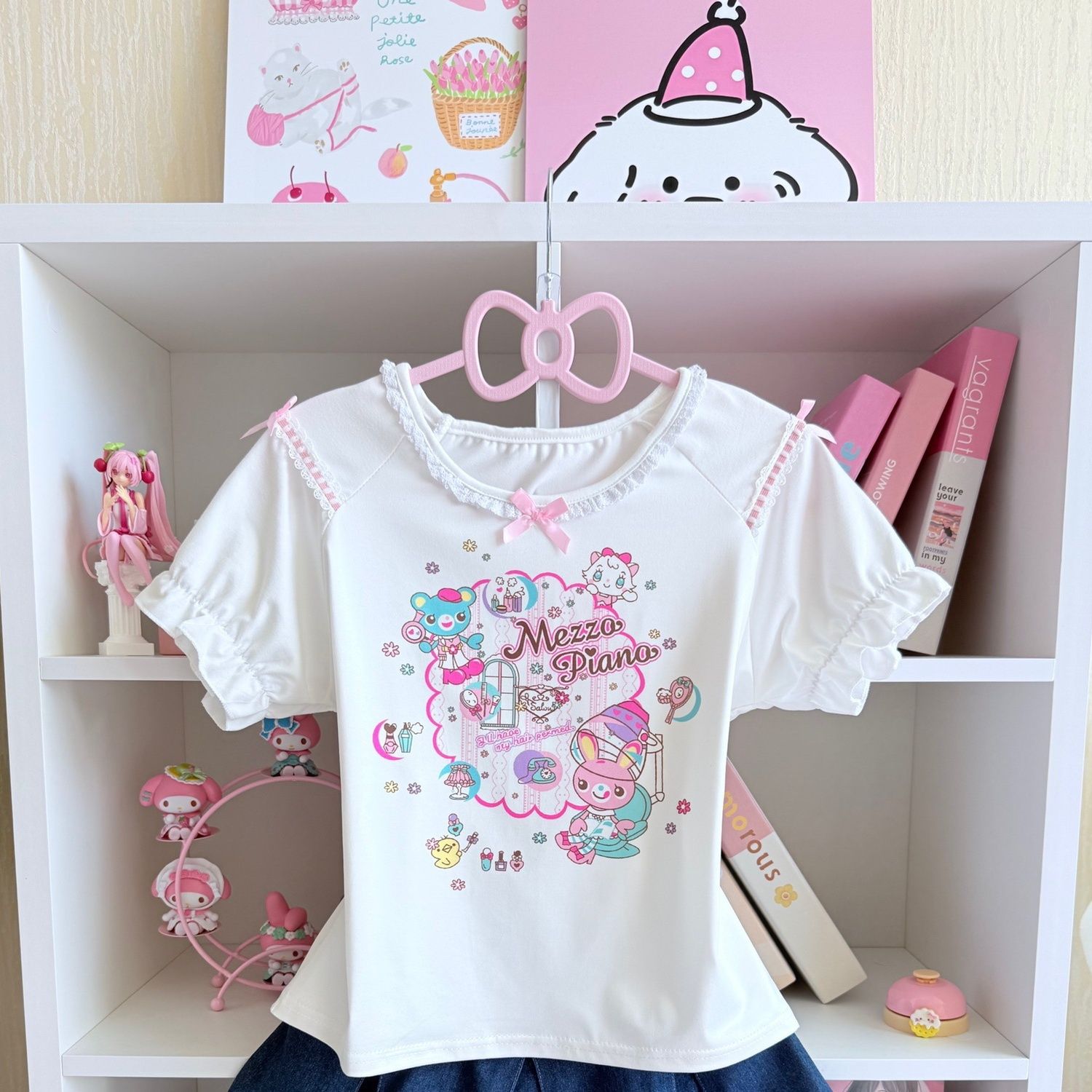 Japanese Sweet Skirt Sets Summ - Embroidery Cotton Shirt review and price