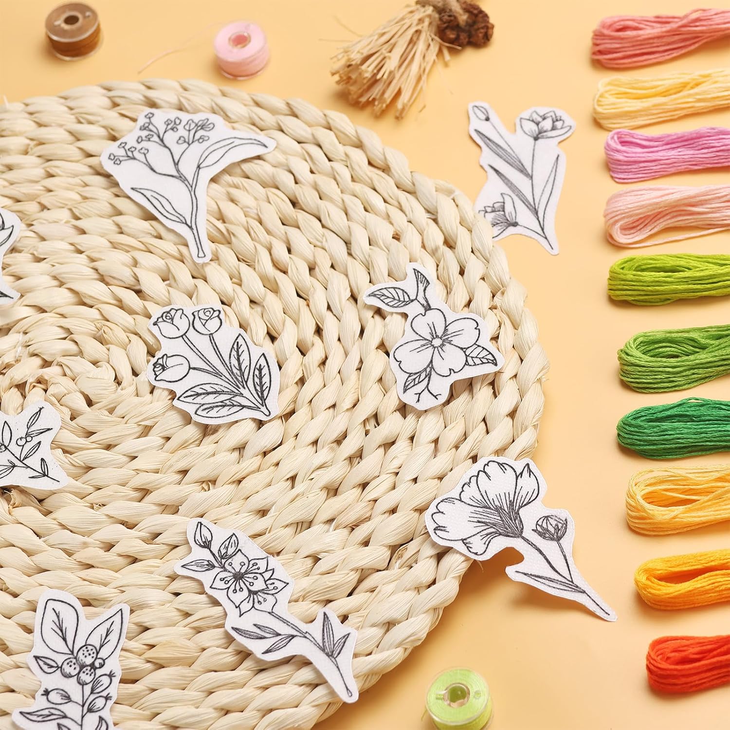50Pcs Water Soluble Embroidery - Embroidery Quilting review and price