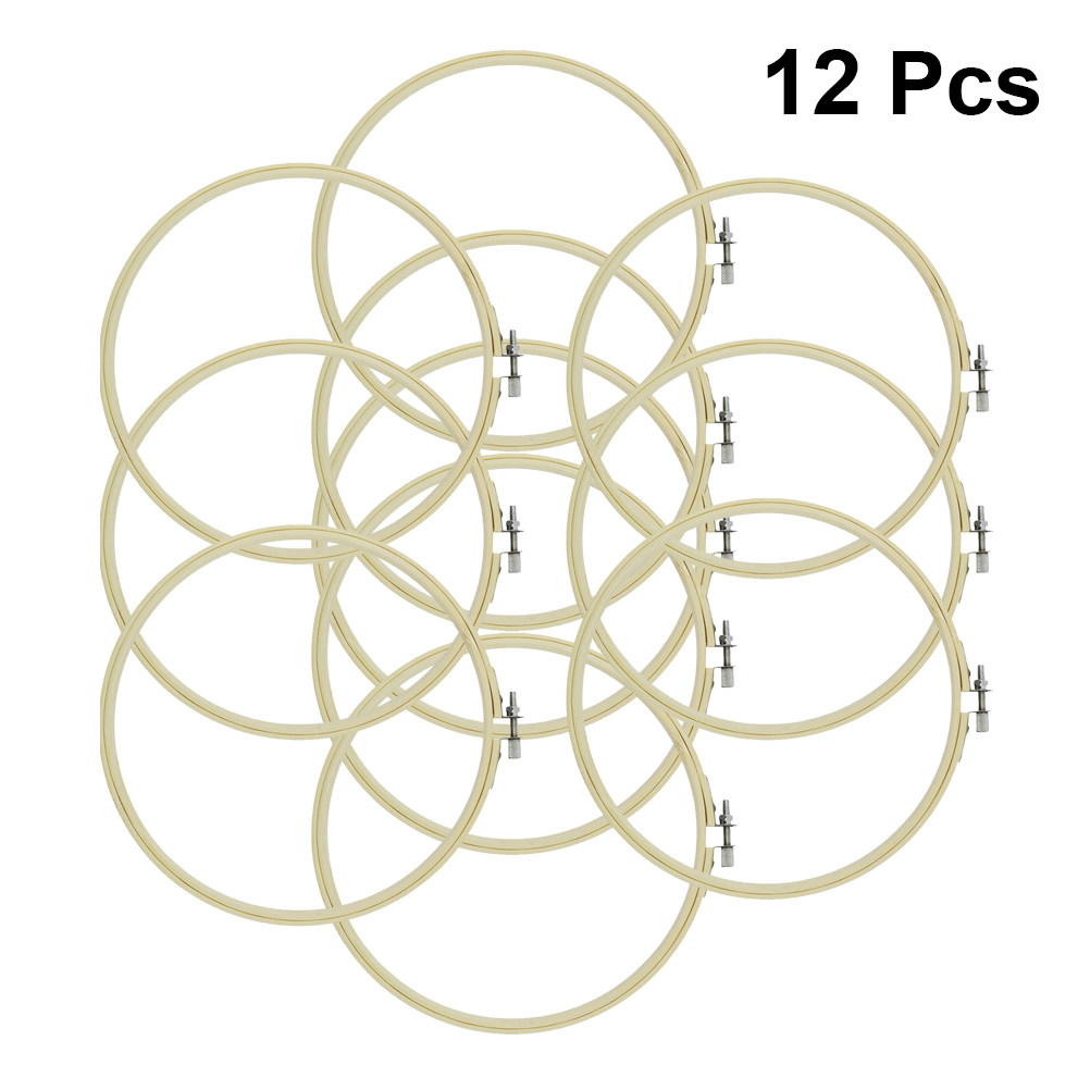 12Pcs Bamboo Embroidery Circle - Embroidery Quilting review and price