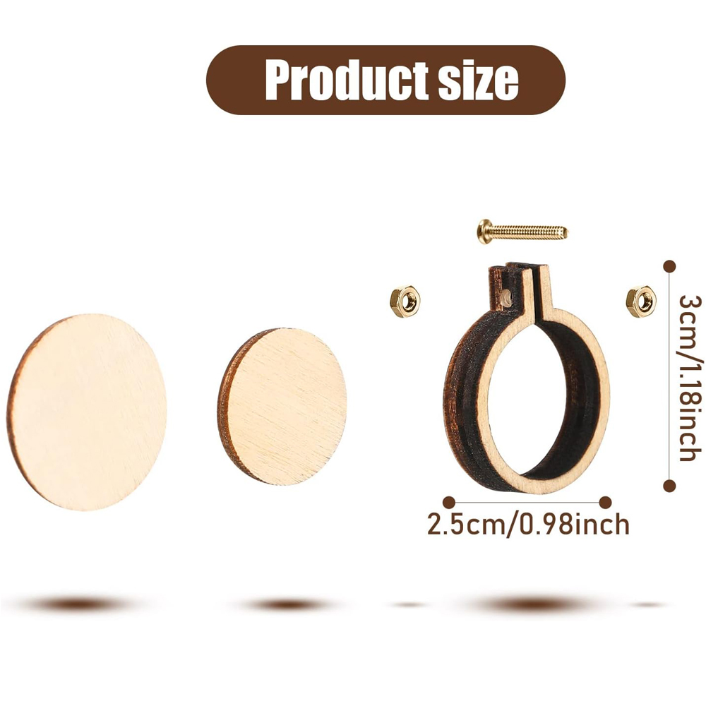 10Pcs/Set Wooden Mini Embroide - Stitch Marker Ring review and price