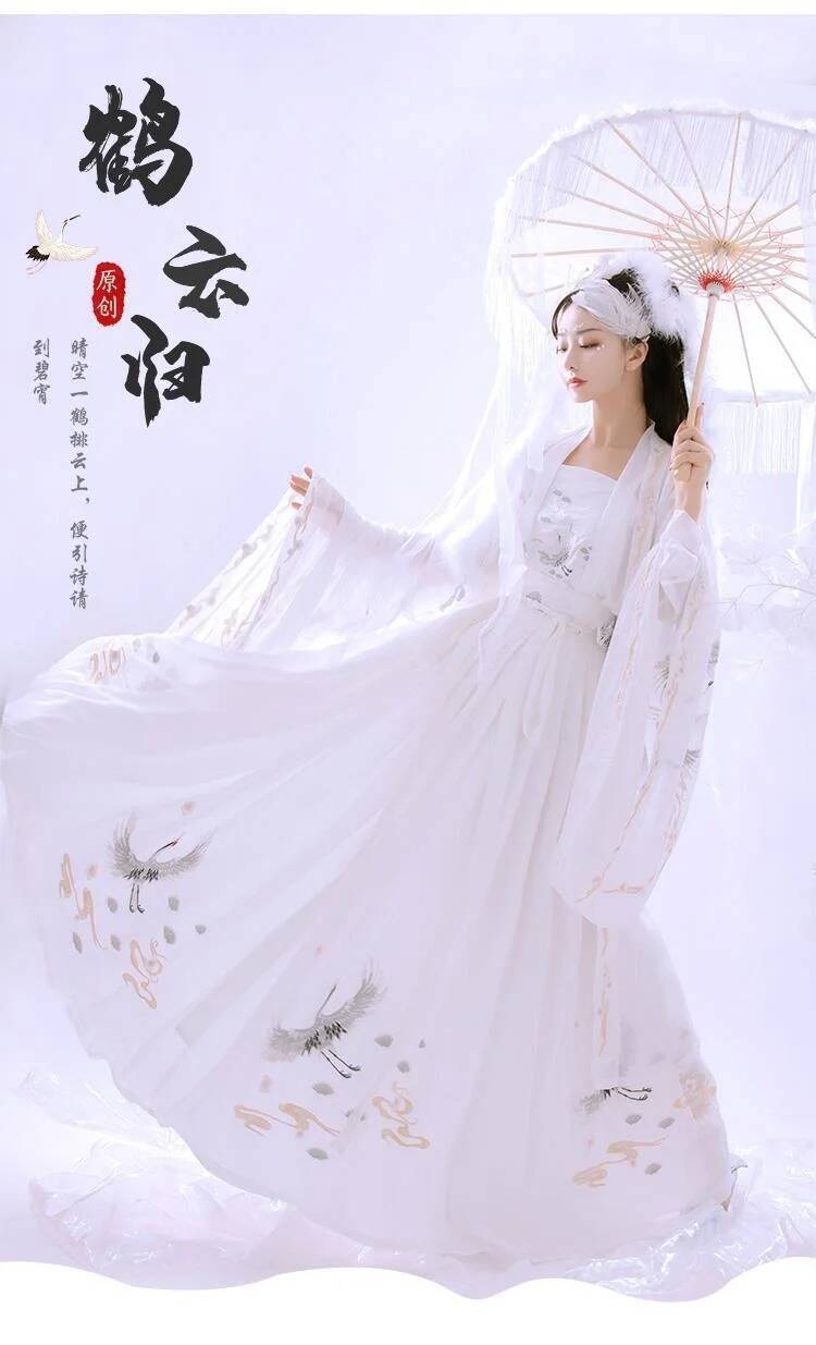 Chinese Ancient Hanfu Women's  - Embroidery Cotton Shirt review and price